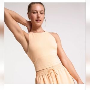 NWT Calia Women's Sports Bra High Neck Seamless Brami Orange L